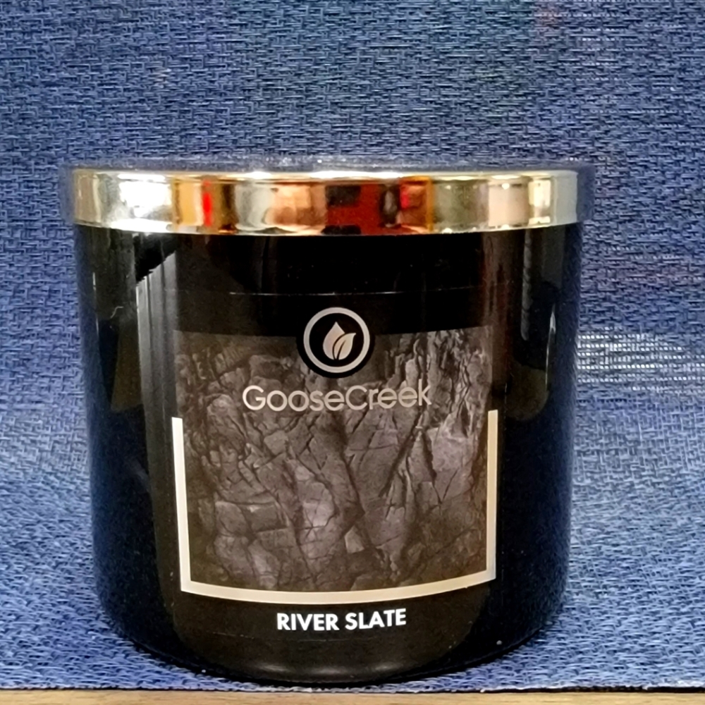 Good creek river slate candle